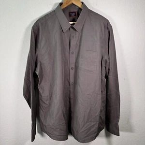UNTUCKit Button Up Hemd Herren 2XL XXL Grau Einfarbig Langarm Oberhemd - Bild 1 von 6