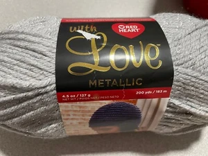Red Heart with Love Metallic 4.5 oz skeins -Discontinued - Choose your Color - Picture 1 of 19