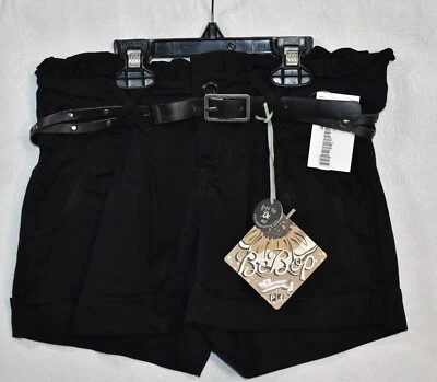 BeBop короткие шорты черный размер 13 включает ремень Junior новый - Изображение 1 из 4
