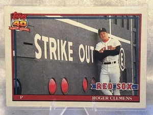 1991 Topps MLB #530 Roger Clemens Baseballkarte Boston Red Sox HOF M/NM - Bild 1 von 3