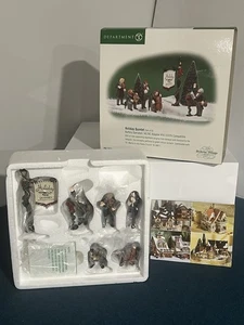 Department Dept 56 Dickens Village Holiday Quintet Set of 6 58520 Battery - Picture 1 of 8