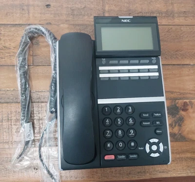 10 Refurbished NEC  ITZ-12D-3 (BK) 12-Button IP Display Phones DT-800 SERIES - Image 1 of 4
