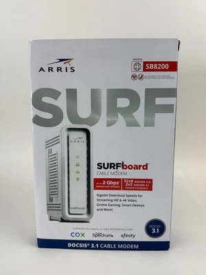 Cable módem ARRIS SURFboard SB8200 DOCSIS 3.1 10 Gbps Foto 1 de 4