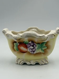 Fioriera da frutta vintage made in Japan - porcellana dipinta a mano stile rococò - Foto 1 di 6