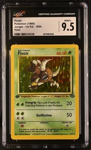 1999 Pokemon Pinsir Jungle 1st Edition Holo 9/64 CGC 9.5 - Bild 1 von 3