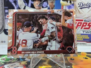 2025 Topps Baseball Serie 1 - Diamante Foil - Dub & Drench Boston Red Sox #312 - Bild 1 von 10