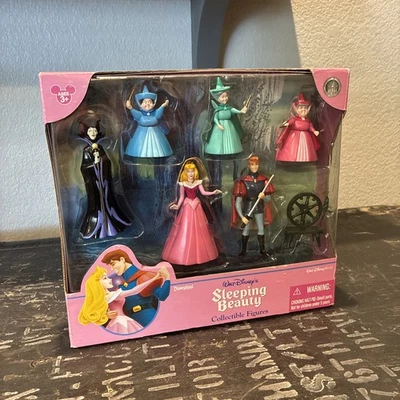 Figuras coleccionables de la Bella Durmiente de 7 piezas de los parques de Disney nuevas en caja Foto 1 de 4