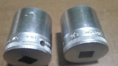 Vintage Snap-on SW-400 1/2-SW380 1/2 Sockets, 1-1/4"-1-3/16- 1/2” Drive 12 Point - Image 1 of 4