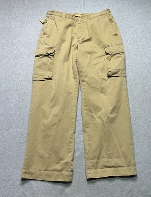Vintage Nautica Cargo Pants Mens 36 X 32 Khaki Relaxed Fit Chino Military Y2K - Image 1 of 4