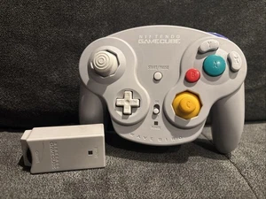 Nintendo GameCube WaveBird Wireless Controller (DOL-004, Light Gray) w Receiver - Picture 1 of 7