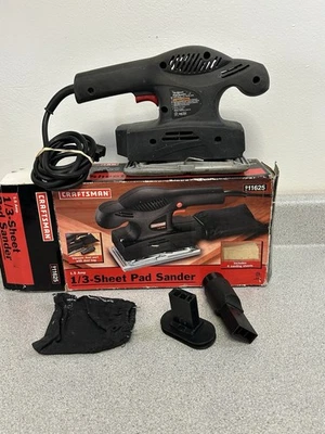 Craftsman 911625 1/3-Sheet Pad Sander 1.5 AMP-Vacuum Dust Port w/Dust Bag - Image 1 of 4