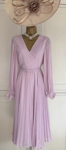 Vestido plisado de brezo Phase Eight UK 8 boda madre invitada carreras fiesta evento - Imagen 1 de 24