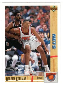 Derrick Coleman - New Jersey Nets (NBA Basketball) 1991-92 Upper Deck # R10 Mint - Picture 1 of 1