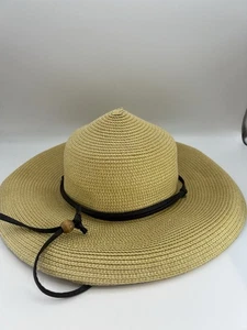 Sloggers Corded Brown Sunhat Women’s Size Medium Foldable Paper/Polyester Blend - Picture 1 of 8