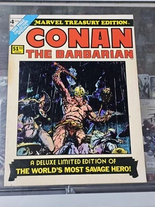 Conan The Barbarian Comic 1975 No 4 Marvel Treasury Edition Large Format - Picture 1 of 7