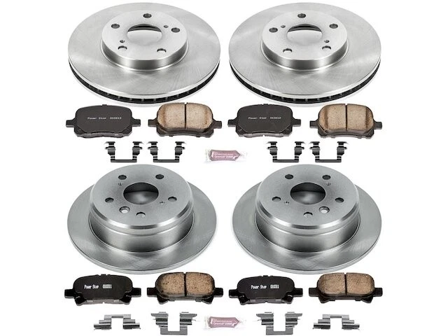 Комплект переднего и заднего тормозных колодок и ротора для 99-03 Toyota Camry Solara 3,0 л GT92Y3 - Изображение 1 из 1