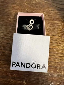 Original Pandora Sterling Silber My Missing Piece True Friends Herz Charm Neu  - Bild 1 von 4