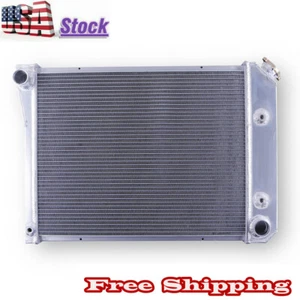 3Row 21" Radiator For 1968 1969 1970 1971 1972 1973 1974 Chevy Nova Polished - Picture 1 of 8