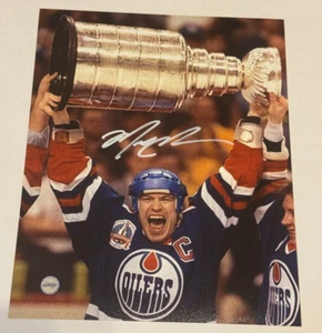 Mark Messier Signed Autographed 8X10 Photograph Auto Photo EDMONTON OILERS w/COA - Picture 1 of 5