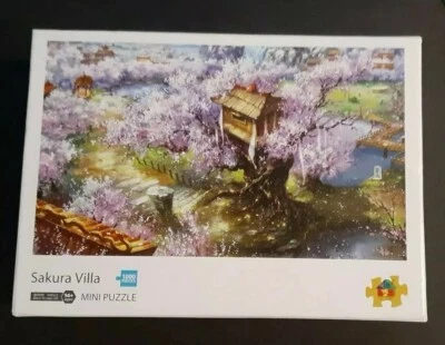 MINI Puzzles Sakura Villa 1000 Pieces Landscape Puzzle NEW OPEN BOX - Image 1 of 3