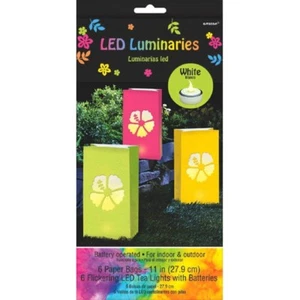 Neon Paradise 6 batteriebetriebene LED Teelichter Leuchtbeutel - Bild 1 von 1