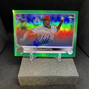 2022 topps chrome Reiver Sanmartin green auto /99 - Picture 1 of 6