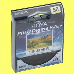 Filtro CPL Hoya 58mm Pro1D C-PL per Lumix G Vario 14-140mm f/3.5-5.6 (H-FS14140) - Foto 1 di 3