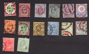 LOTE DE SELLOS DE KING EDWARD VII, USADOS ($393) - Imagen 1 de 2
