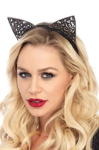 Brand New Filigree Cat KItten Ears Accessory - Picture 1 of 1