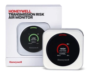 Monitor de aire de riesgo de transmisión Honeywell CO2 (dióxido de carbono) con cargador USB - Imagen 1 de 2