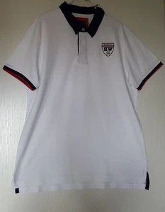 HARRIS WILSON POLO HOMME 100% COTON TAILLE XXL TRICOLORE BLANC/MARINE/ROUGE - Picture 1 of 11