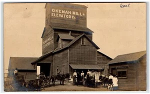 Okemah, OK Postcard- OKEMAH MILL & ELEVATOR CO - Picture 1 of 2