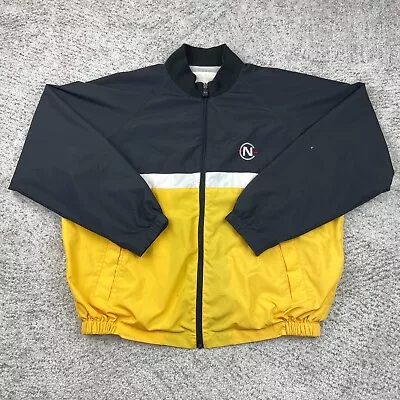 Chaqueta de Competición Nautica De Colección Para Hombre Grande Logotipo Hechizo Amarillo Negro Vela Foto 1 de 4
