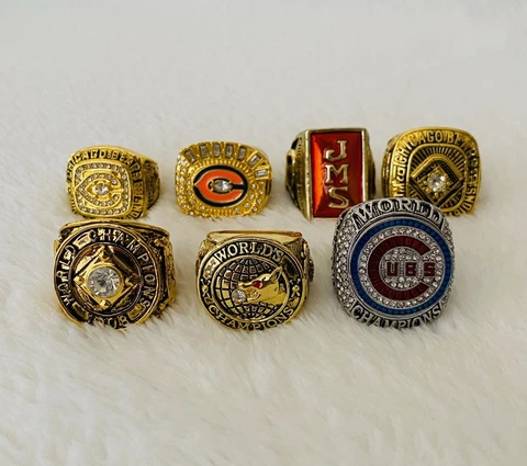 Chicago Ultimate Collection Championship Ring SET, 🇺🇸 Ship Bears, Cubs Cover