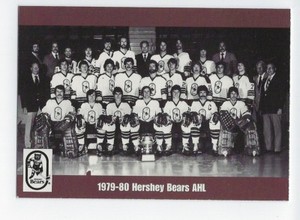 1998-99 Hershey Bears (AHL) 1979-80 Hershey Bears team photo card