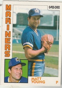 KOSTENLOSER VERSAND - NEUWERTIG BIS SEHR GUTER ZUSTAND - 1984 O-Pee-Chee #235 Matt Young Seattle Mariners  - Bild 1 von 1