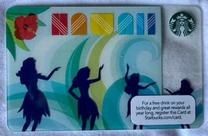 STARBUCKS KARTE 2012 "HAWAII HULA" SCHÖNE KARTE🌴VHTF 🌴TOP PREIS~KEIN WERT - Bild 1 von 2