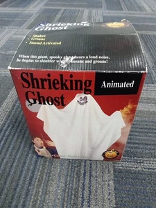 Vtg 1993 Halloween Gemmy Shrieking Ghost in Box Tested Works See Video - Picture 1 of 19