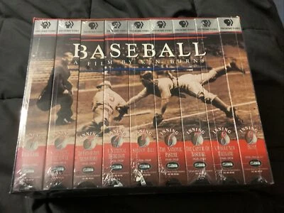 Baseball: A Film by Ken Burns - Nine Inning Boxed Set VHS, 1997, 9-Tape Set NIB Foto 1 de 4