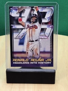2024 Topps Ronald Acuna Jr #RAJ-20 Headlong Into History 40/70 Club Braves MLB - Bild 1 von 2