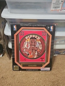 SCOTTIE PIPPEN NBA CHI. BULLS BASKETBALL SPORTS IMPRESSION LTD ED #0290 PLAQUE - Picture 1 of 3