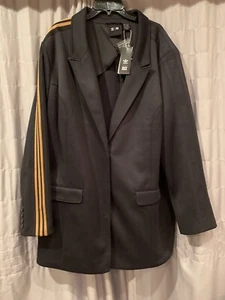 Adidas Original Ivy Park Plus Size Suit Jacket Black Size 4X - New With Tags - Picture 1 of 7