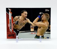 Max Holloway 2020 Topps UFC MMA Flagship Red Ruby Parallel 2/8 Card #47 SSP Rare