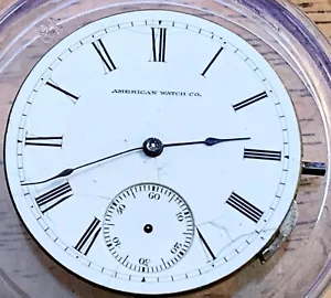 Movimiento de Reloj de Bolsillo Early Waltham 8s Md73 S/N 874,317-restauración o piezas - Imagen 1 de 2