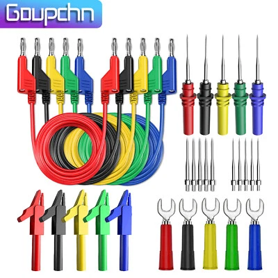 GOUPCHN Multimeter Banana Plug Test Lead Kit for Automotive 4mm Stackable Copper Plug