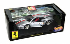 Hot Wheels Silver Ferrari 1998 F355 Challenge 1:18 Scale Die Cast Model