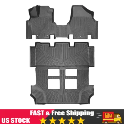 Kit de 3 filas de alfombrillas personalizadas para todo tipo de clima para Honda Odyssey TPE 2011-2017 Foto 1 de 4