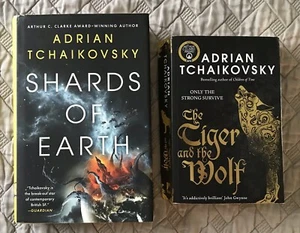 Adrian Tchaikovsky: Shards of Earth 1st Print/1st Ed. HC & Tiger and the Wolf Pb - Picture 1 of 15