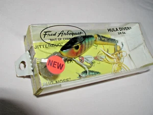 Vintage ARBOGAST Hula Diver Barsch/Gelbbauch Angelköder, NewOS;EX.-DISC. - Bild 1 von 5