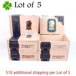 Menge 5 Undercrown Robusto Maduro leere Holzzigarrenbox 8,5 Zoll x 5,75 Zoll x 3,25 Zoll - Bild 1 von 12